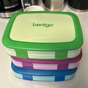 3 kids Bentgo lunch boxes